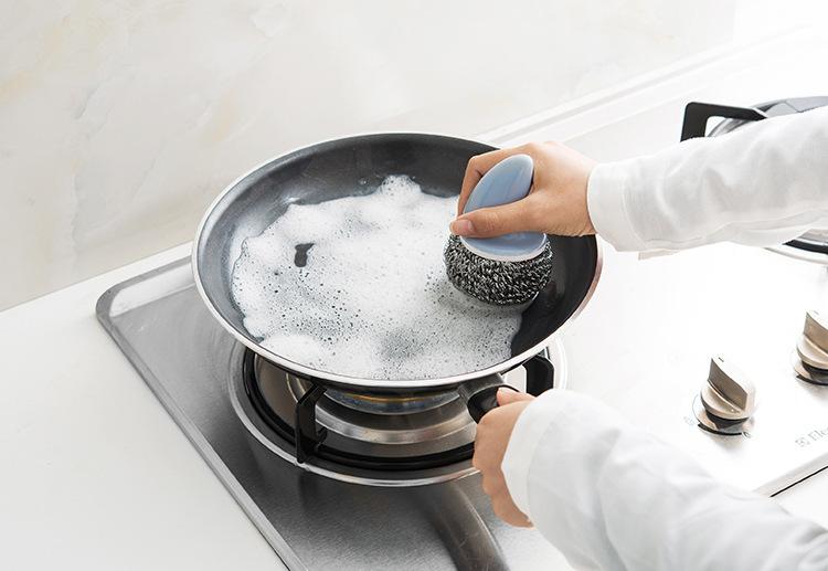 Dụng Cụ Chà Xoong Nồi Có Tay Cầm