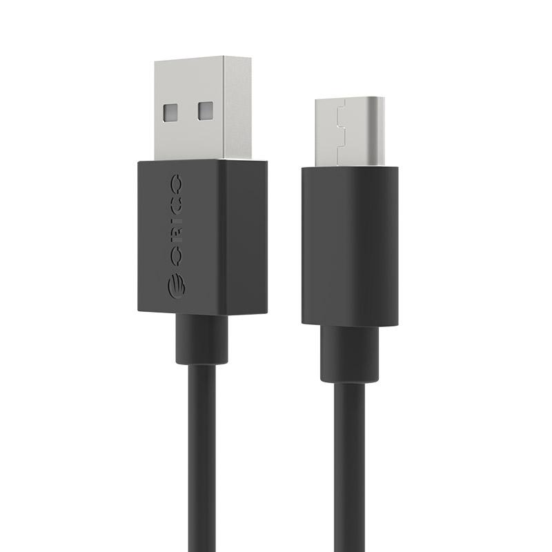 Cáp sạc điện thoại Android USB 2.0 Type C Orico ECU-10(Đen) - Hàng phân phối chính hãng
