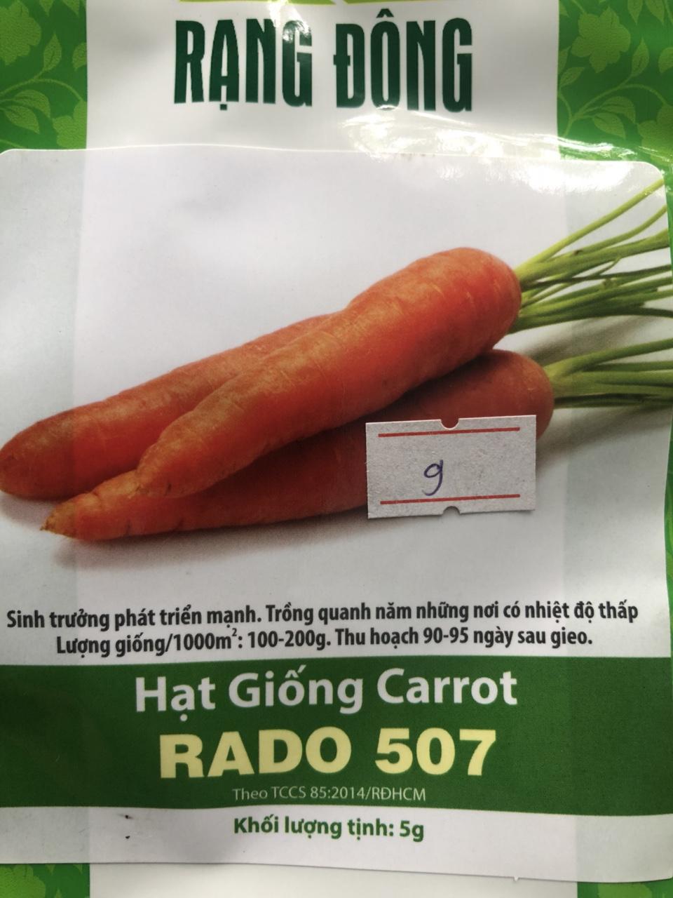 Hạt giống củ cà rốt - giống cà rốt