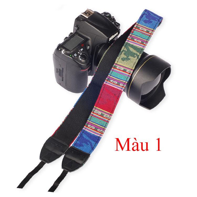 [HCM]Dây đeo máy ảnh kiểu thổ cẩm