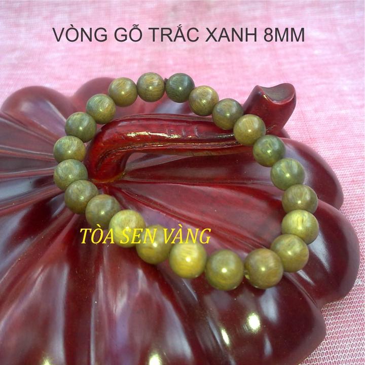 [HCM]VÒNG TAY GỖ TRẮC XANH 8MM