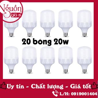 Bộ 20 Bóng 20W siêu sáng siêu tiết kiệm điện