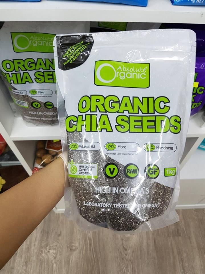 Hạt Chia đen Absolute Organic bịch 1kg