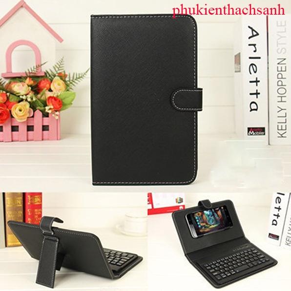 Bao da bàn phím  Bluetooth 4 - 6 Inch dùng cho điện thoại Android/ IOS/ Windows