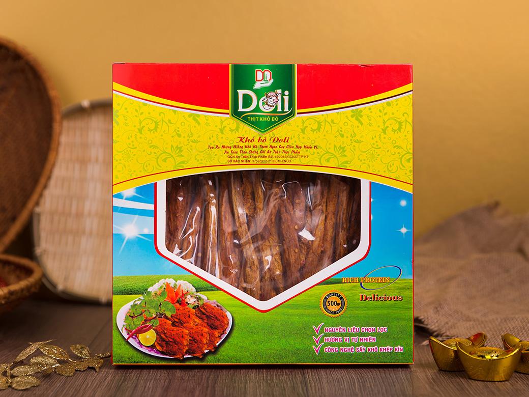 khô bò cây cao cấp của cty DOLI(500gr)