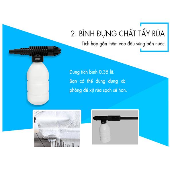 Máy rửa xe cao áp Kachi MK73 (vòi xịt ngắn)