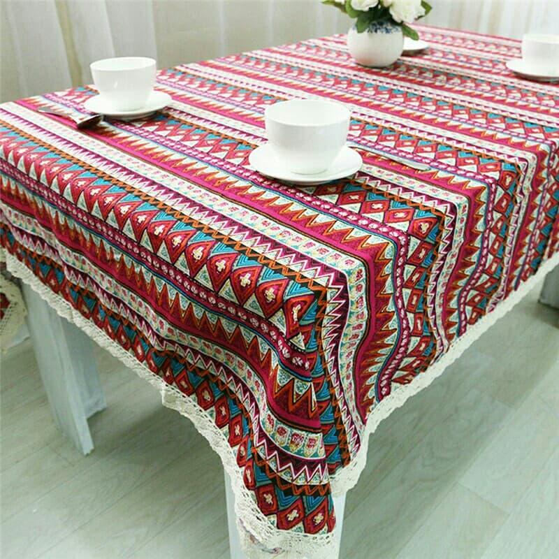 [HCM]Khăn bàn canvas kiểu thổ cẩm