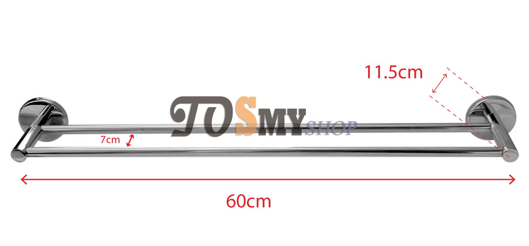 [HCM]Giá treo khăn đôi Inox 304 MK04