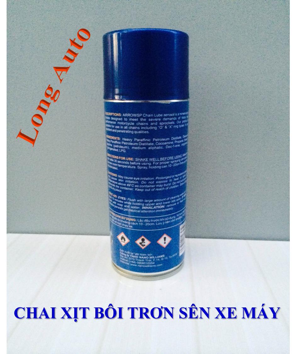 Chai xịt bôi trơn sên Arrow 400ml