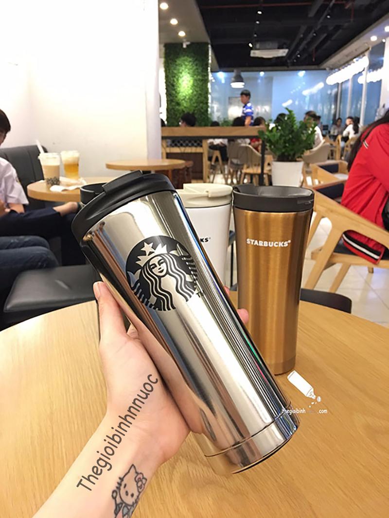 Ly Giữ Nhiệt Starbucks 2 lớp Đựng Cà Phê & Trà  Sang Trọng B180