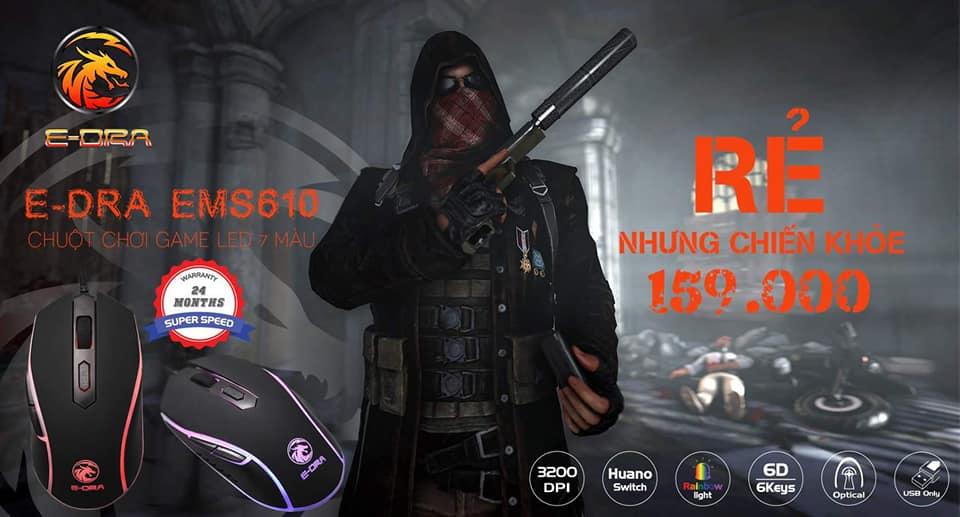 Chuột Gaming E-DRA EMS610