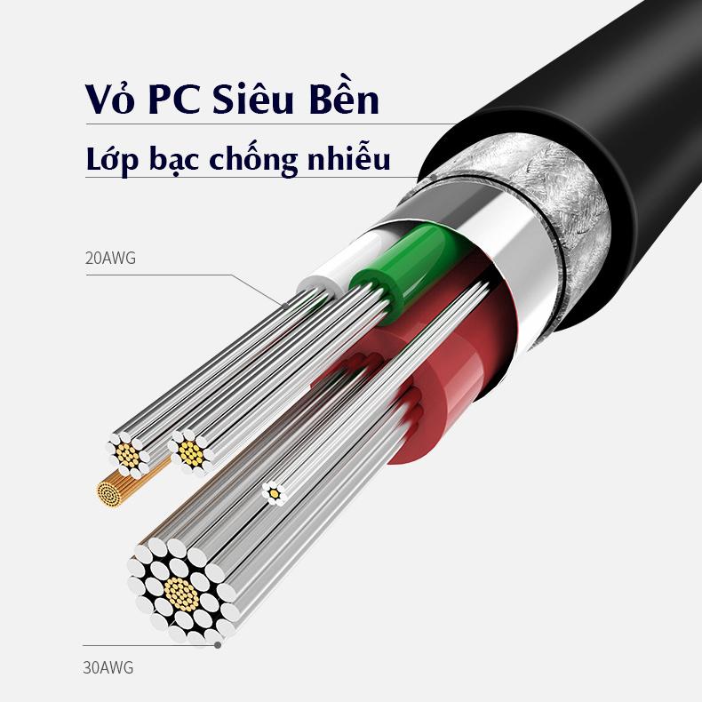 Cáp sạc Hoco 2M dành cho Iphone iPAD (CAP.HOCO.20)