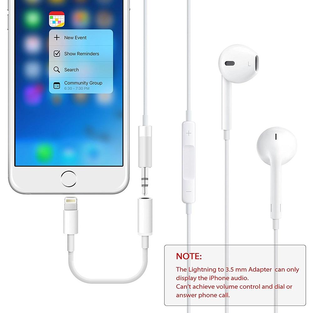 Cáp chuyển đổi sang cổng Audio 3.5 cho Iphone 7, 7 plus, 8, 8 plus