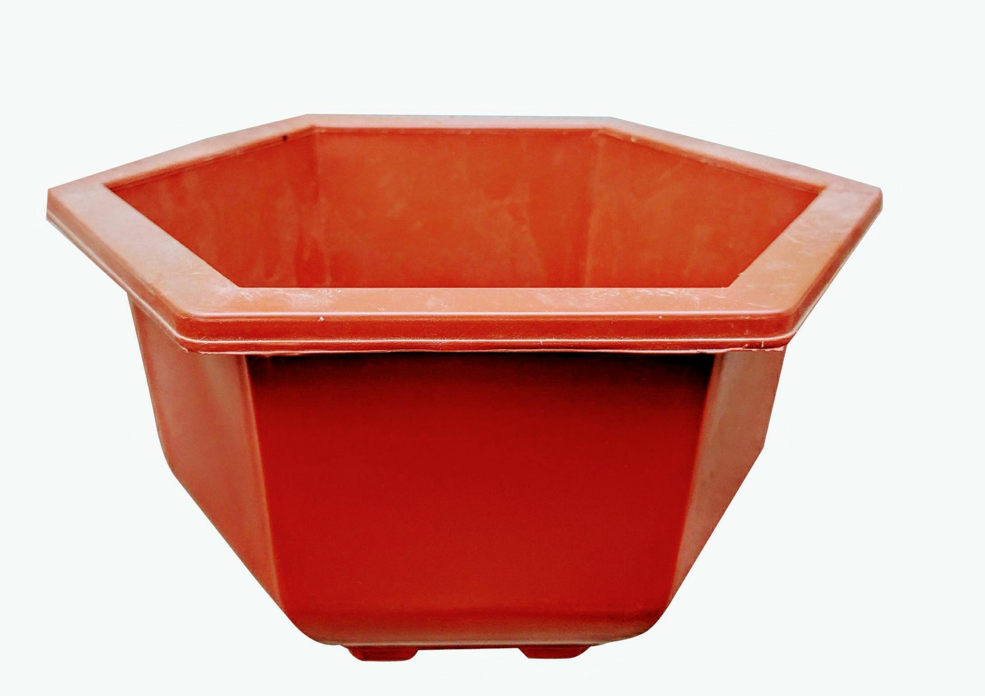 Combo 5 Chậu nhựa trồng hoa lục giác 30X20cm
