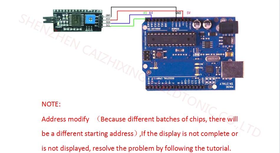 IIC/I2C Interface LCD1602 2004 LCD Adapter cho Arduino 
