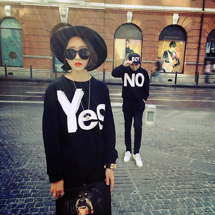 Áo thun nam nữ Yes No  (No L )