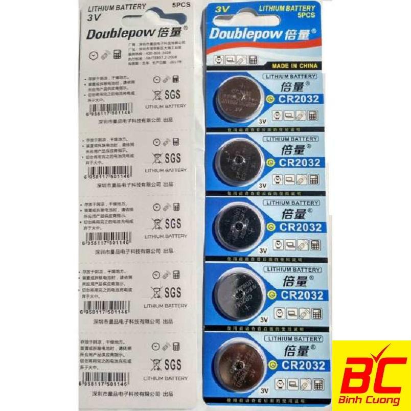 5 VIÊN PIN CÚC ÁO DOUBLEPOW LITHIUM CR2032
