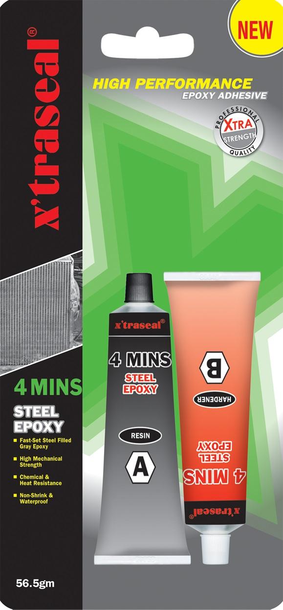 [HCM]Keo dán sắt xtraseal Epoxy 4 Phút (Keo AB màu xám)