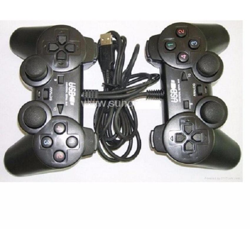 [HCM]Bộ 2 tay cầm chơi game đôi cho PC (màu đen)