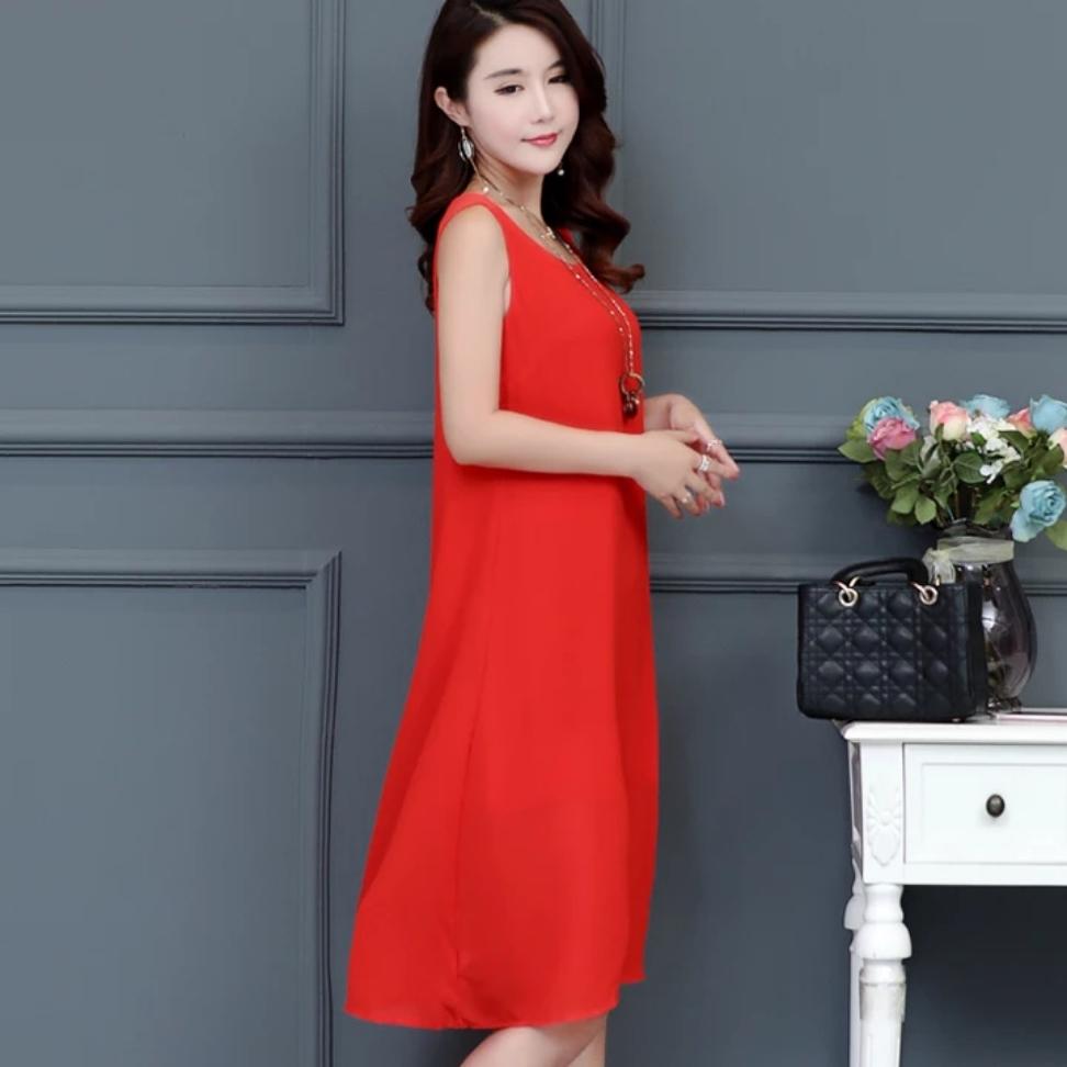 [HCM]Đầm suông đầm oversize thời trang Hàn Quốc mới