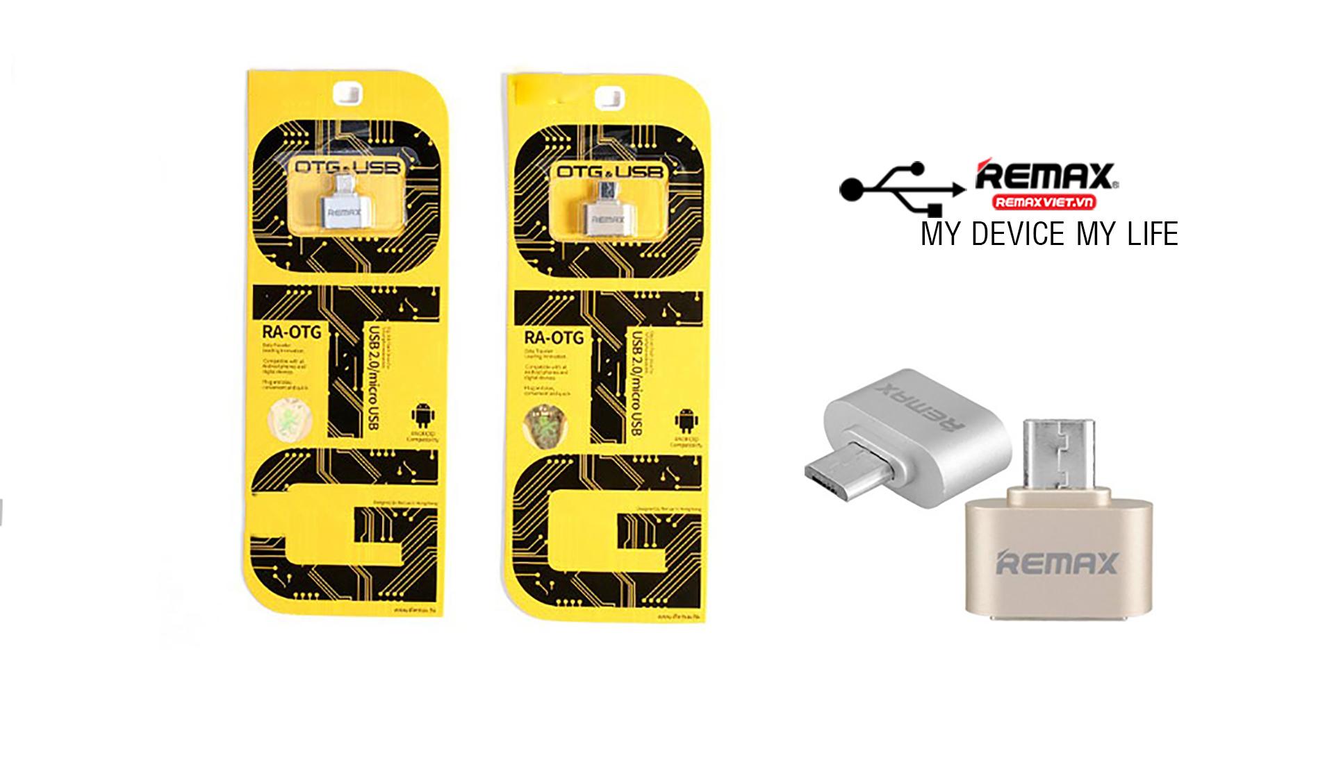 Đầu chuyển OTG Micro USB Sang USB Full size Remax