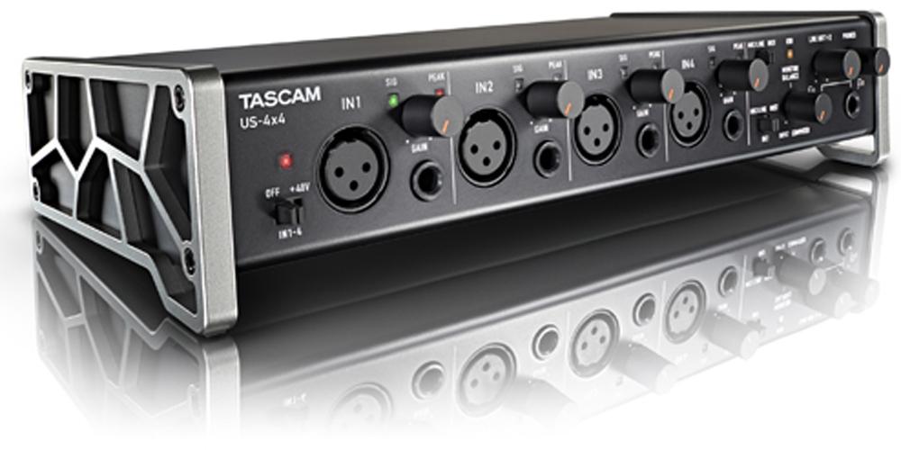 Soundcard Thu Âm Tascam US 4x4 ( 4 Cổng Vào )