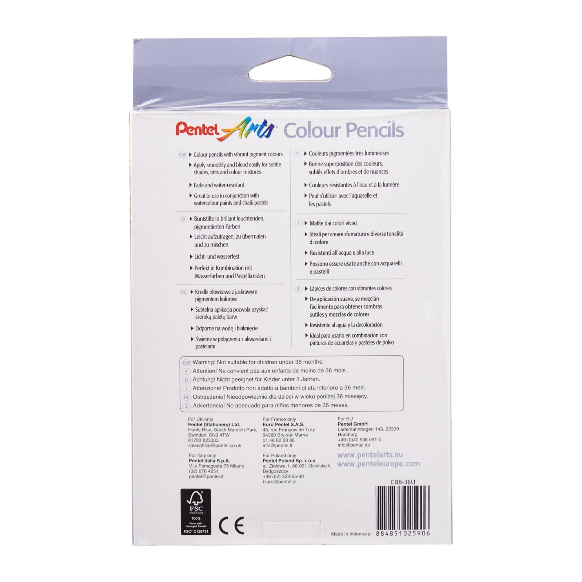 [HCM]CHÌ MÀU KHÔ PENTEL 36 MÀU