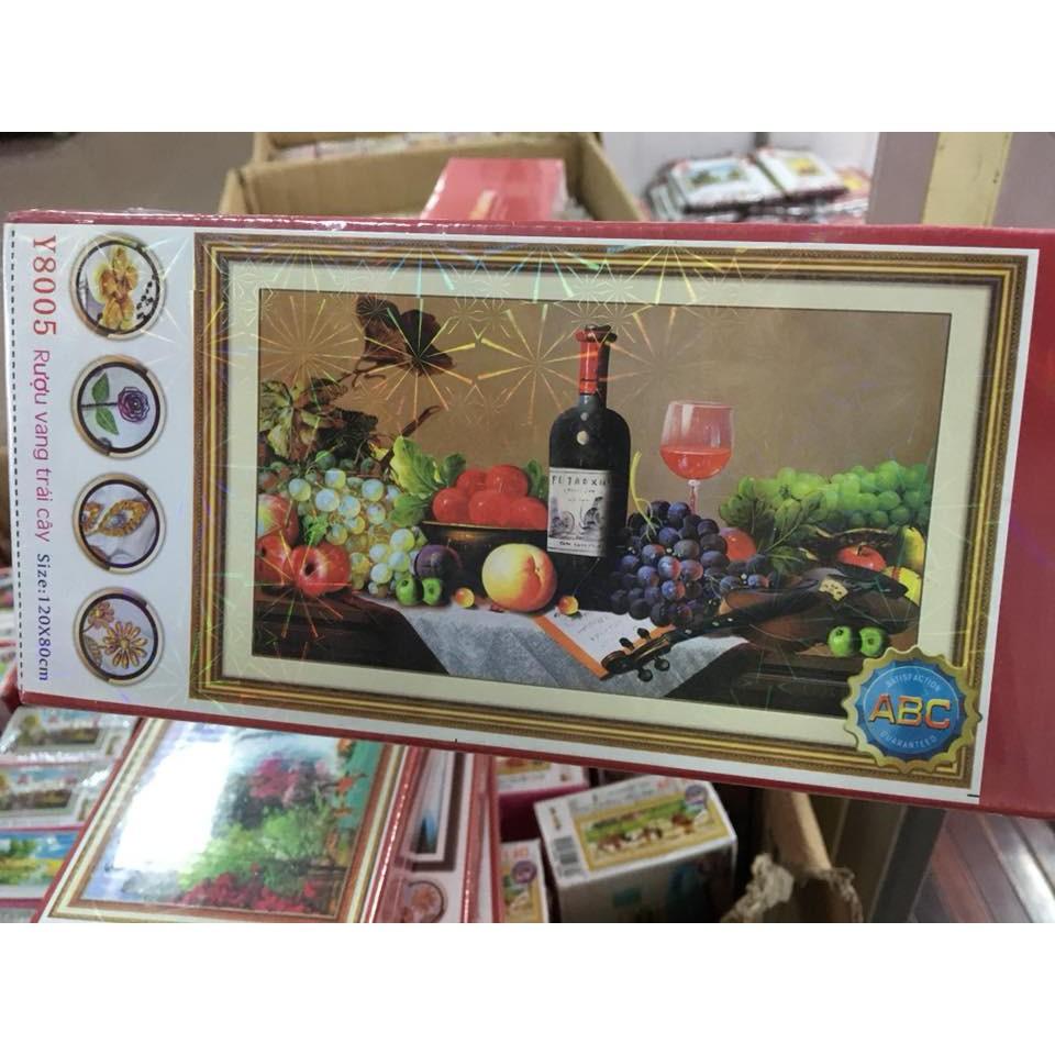 [HCM]Tranh đính đá trái cây Y8005