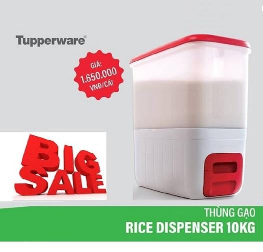 Thùng Gạo thông minh Rice Dispenser Tupperware