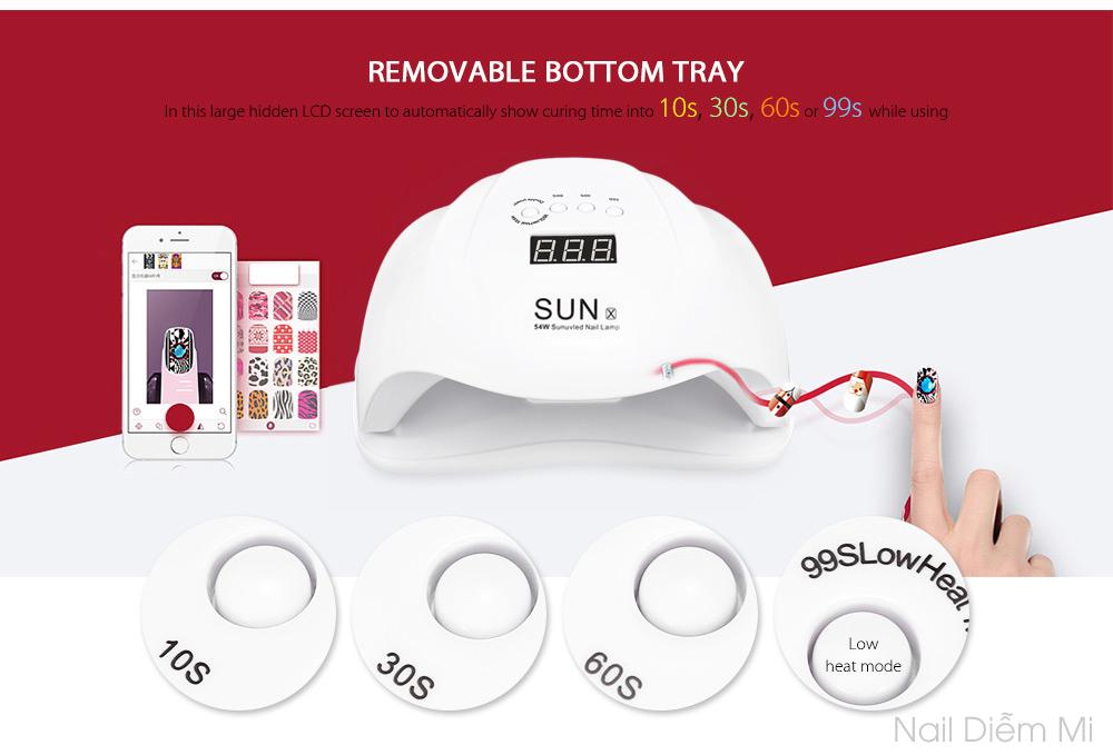[HCM]Đèn hơ gel SUN X 54W (BH 6 tháng)