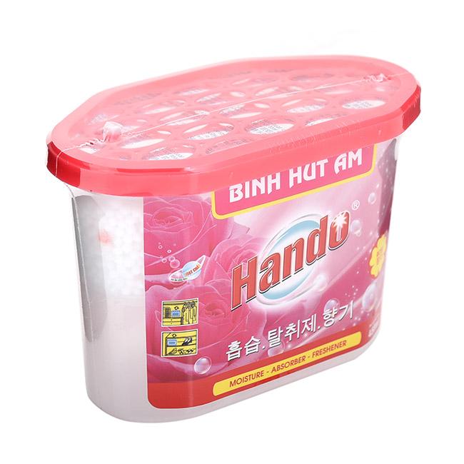 Hộp hút ẩm khử mùi hương hoa hồng Hando 450ml BH434