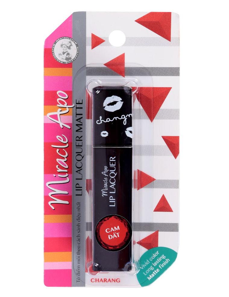 Son Miracle Apo Lip Lacquer Matte 3ML_Cam Đất
