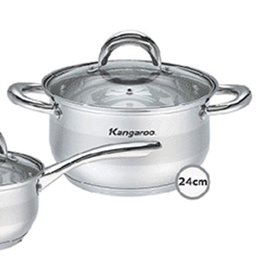 Bộ nồi chảo quánh ấm Kangaroo KG998M (Bộ)