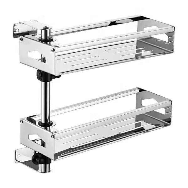 Giá đề đồ nhà tắm, nhà bếp Inox 304 cao cấp (2 tầng)