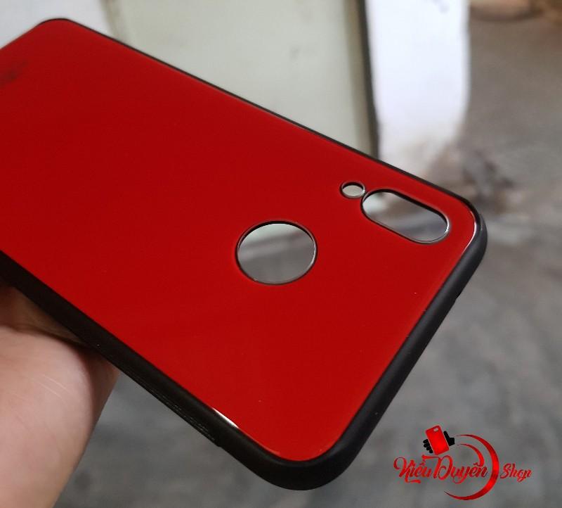 Ốp lưng kính Huawei Nova 3e,viền nhựa dẻo