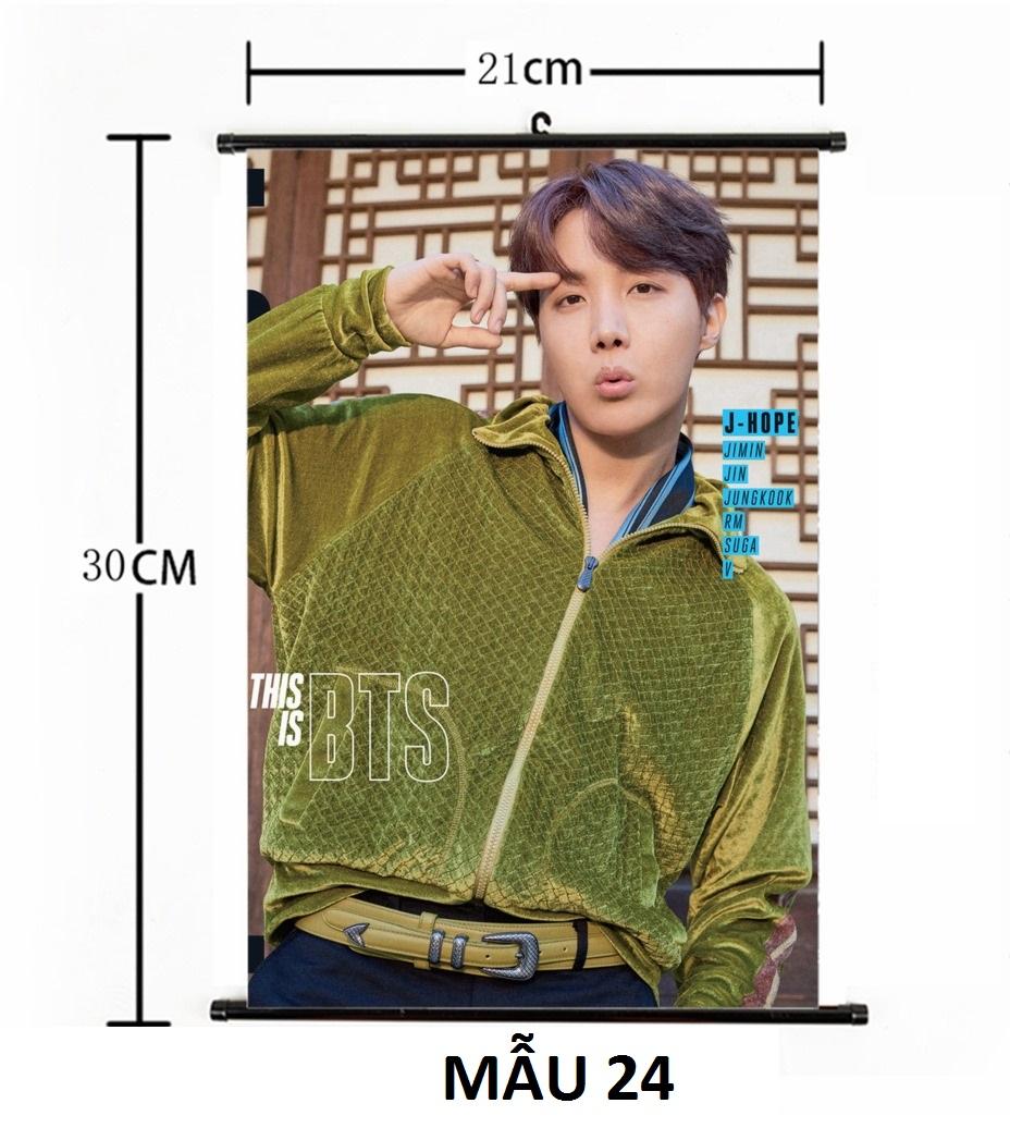 Tranh vải cuộn  treo tường BTS