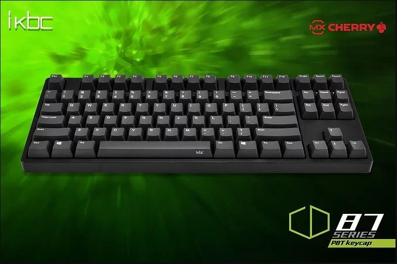 Bàn phím cơ iKBC CD87 Red switch Black - PBT Keycaps