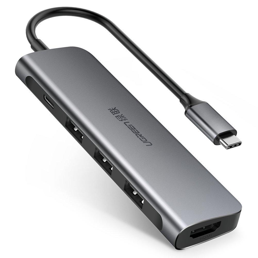 Cáp USB type-C sang HDMI/ Hub USB 3.0 hỗ trợ sạc Ugreen 50209
