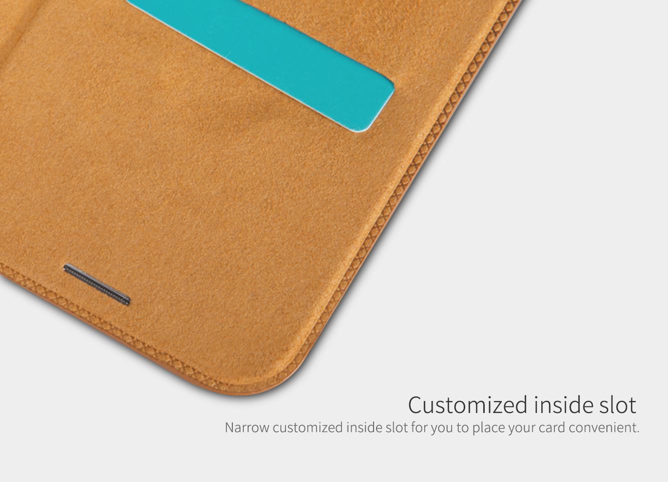 Bao Da Nillkin cho iPhone Xs Max QIN Leather (6.5 inch)