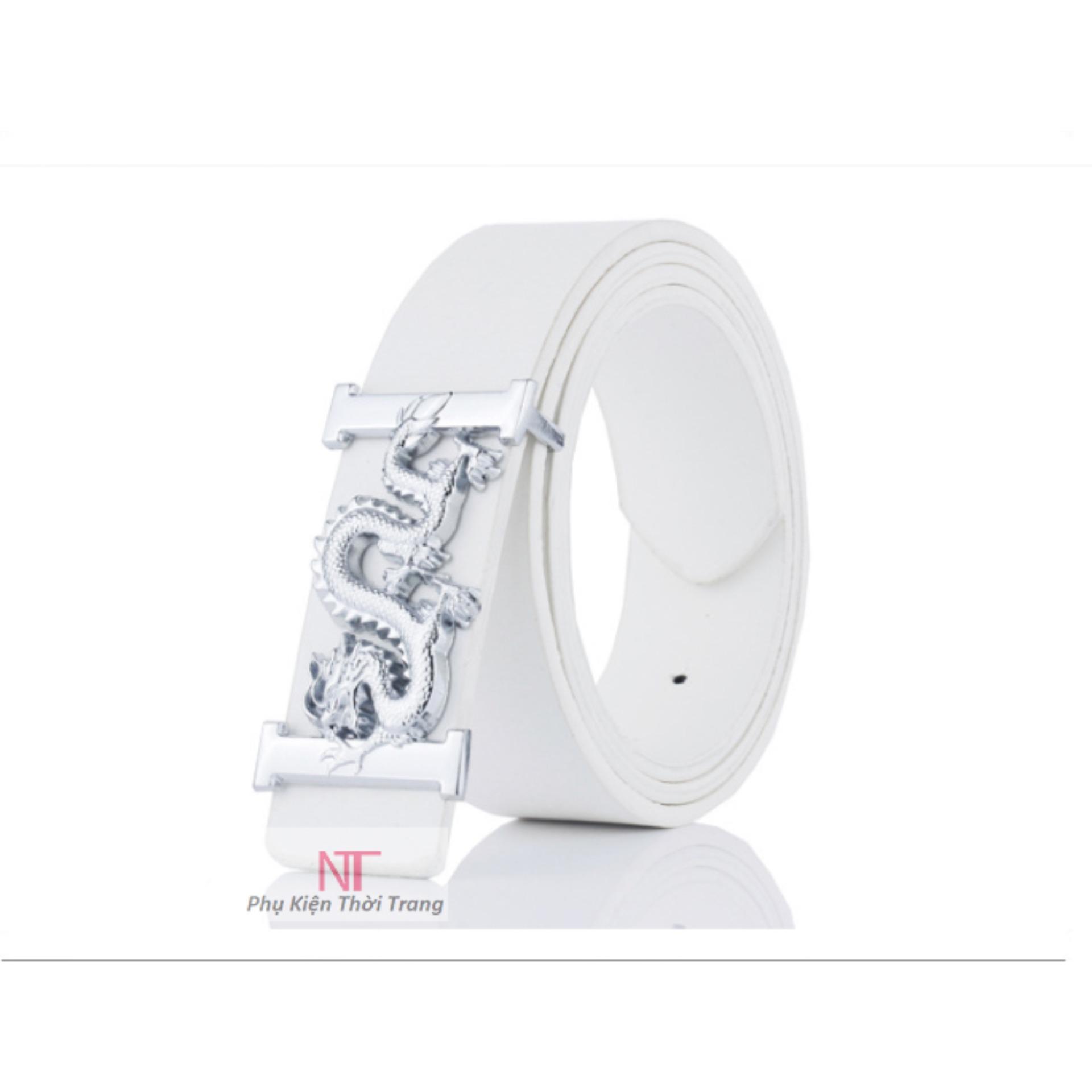 thắt lưng nam hình rồng (đen,trắng)-tl96