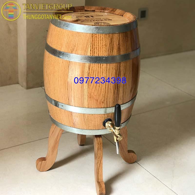 THÙNG GỖ SỒI 100l