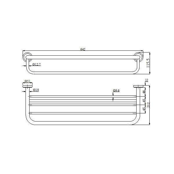 [HCM]Thanh vắt khăn tầng Inox 304 KIBATH