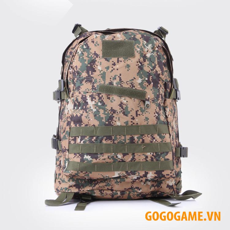 Balo 3 Pubg Size Lớn - Tặng Móc Khóa Mũ Level 3 Pubg (Vàng Nâu)