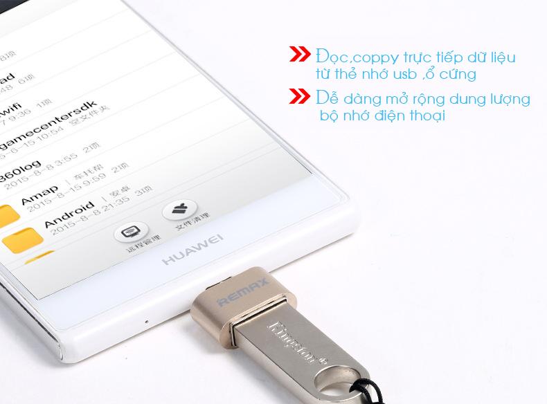Adapter OTG REMAX Micro USB to USB