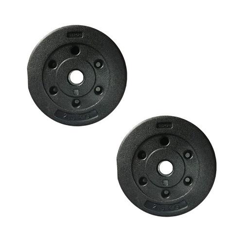 Bộ 2 tạ miếng nhựa đen 3kg reefit