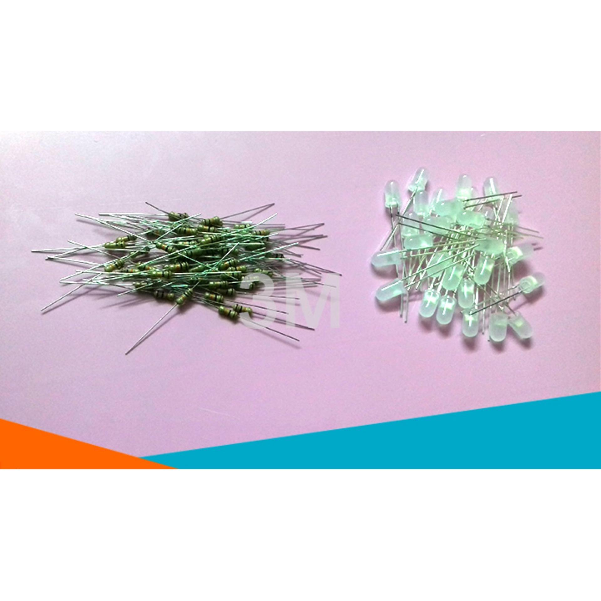 Bộ DIY Trái Tim 32 Led Chưa Lắp Ráp (8.5x7.5 Chíp Đã Nạp Code)