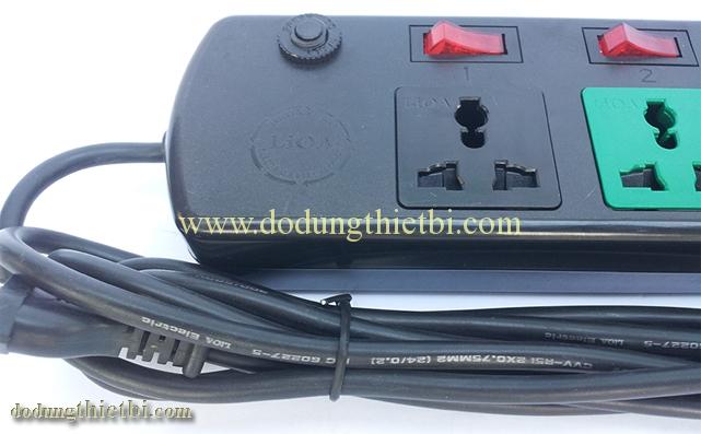 [HCM]Ổ cắm điện LIOA 6DOF33N (Đen)