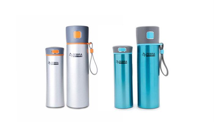 Bộ 2 bình giữ nhiệt Zebra 480ml & 300ml 184165 (BẠC)