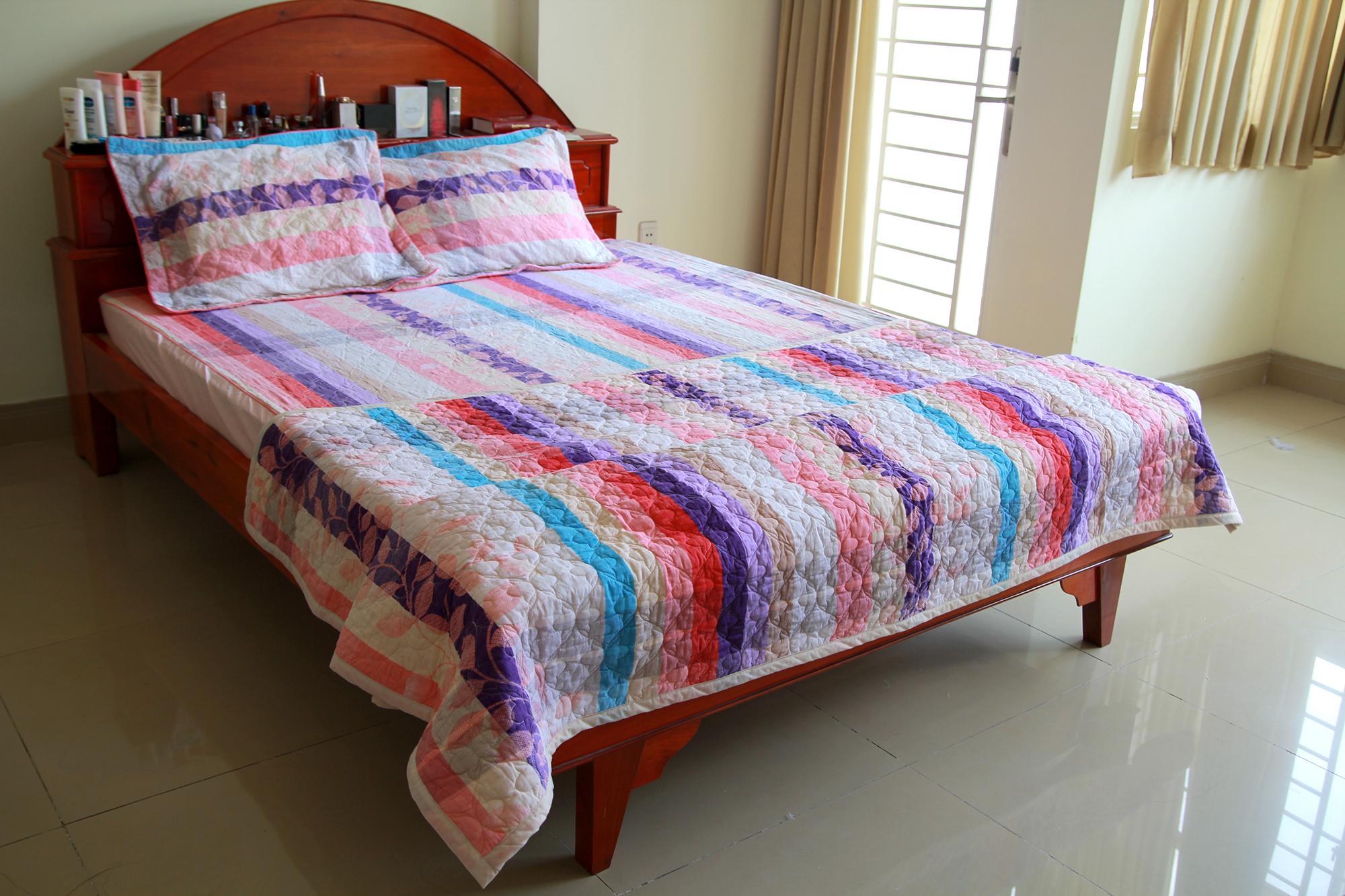 Bộ chăn drap gối bọc 180x200cm 100% cotton (FSAC)