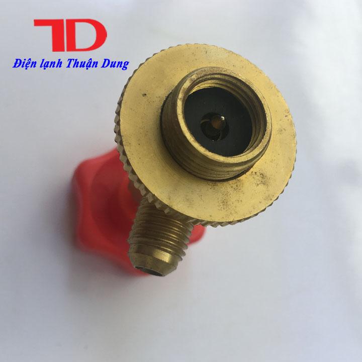 Van Khóa Gas Lon R134A Van Mở Gas Lon R134 Đầu Kết Nối Chắc Chắn Dùng Cho Thi Công Điện Lạnh